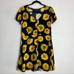 Dolls Kill Motel Sunflower Dress - Size Small